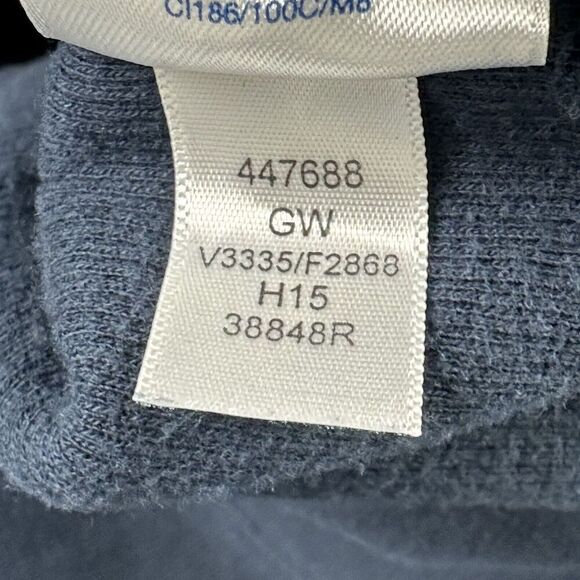 Lands End Bedford Rib Quarter Zip Sweater Mens Small Blue Knit Pullover Preppy - Picture 13 of 13